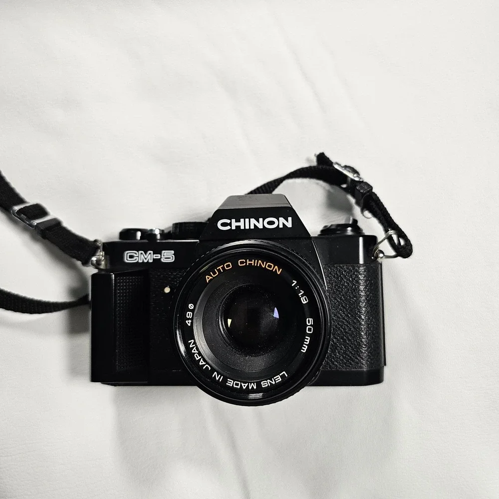 Chinon CM-5 35mm Film Camera + 50mm‎ f/1.9 Lens Tested Meter Not Working